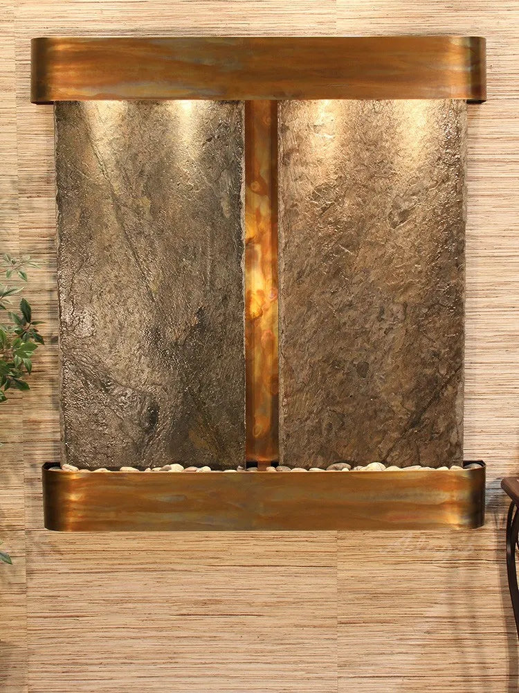 Adagio Aspen Falls Wall Mounted Water Feature (50” x 54” x 6”)