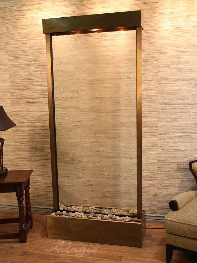 Adagio Tranquil River Free Standing Water Feature (41” x 90” x 14”)