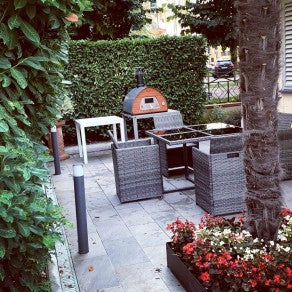 Pizza Party 70x70 Outdoor Wood-Fired Pizza Oven (Green)