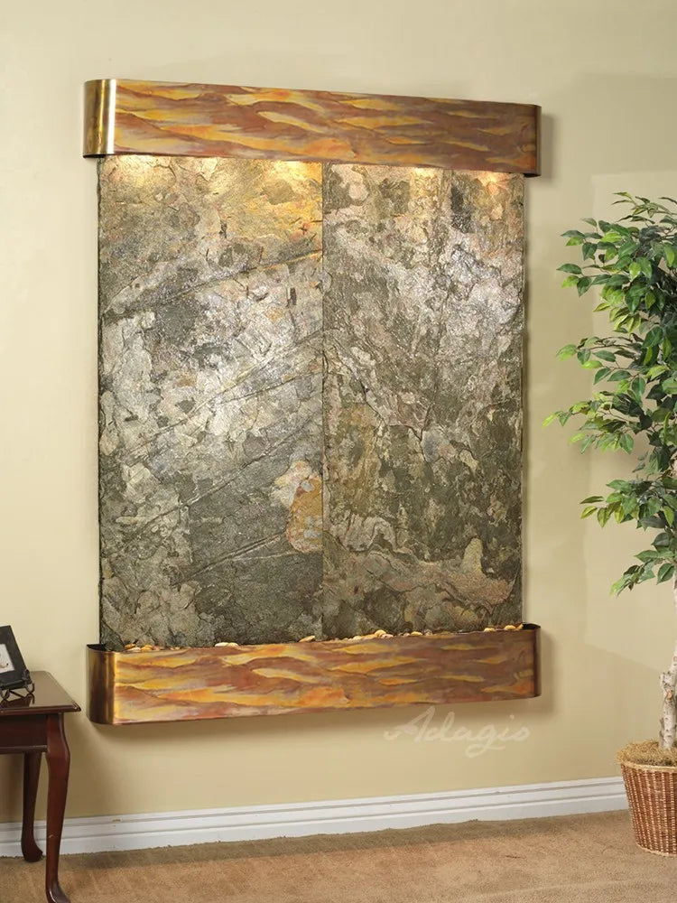Adagio Majestic River Wall Mounted Water Feature (54” x 69” x 6”)