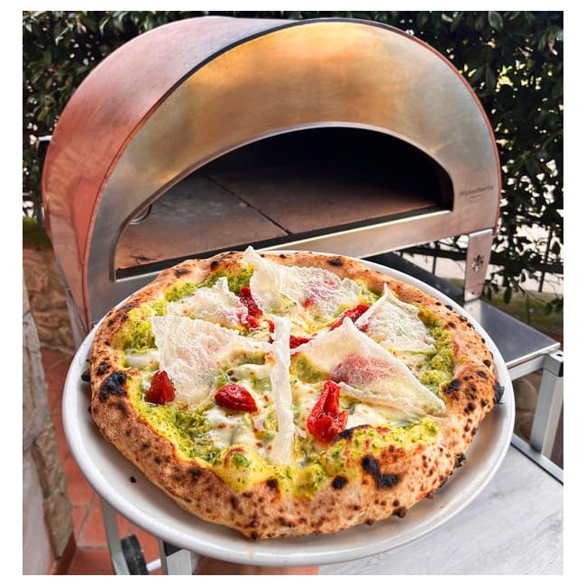 Pizza Party Emozione Outdoor Gas Pizza Oven (Light Silver)