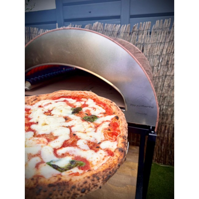 Pizza Party Ispirazione Big Outdoor Gas Pizza Oven (Antique Copper) & Cover