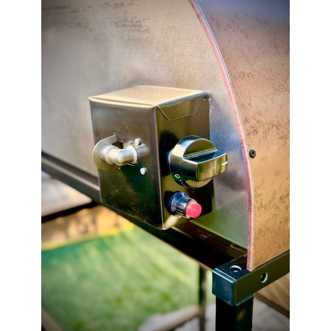 Pizza Party Ispirazione Big Outdoor Gas Pizza Oven (Antique Copper) & Cover