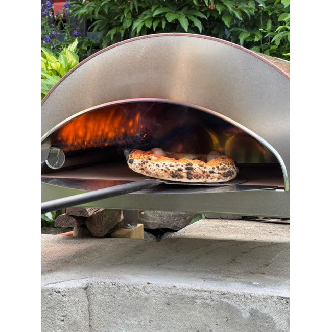 Pizza Party Ispirazione Big Outdoor Gas Pizza Oven (Antique Copper) & Cover