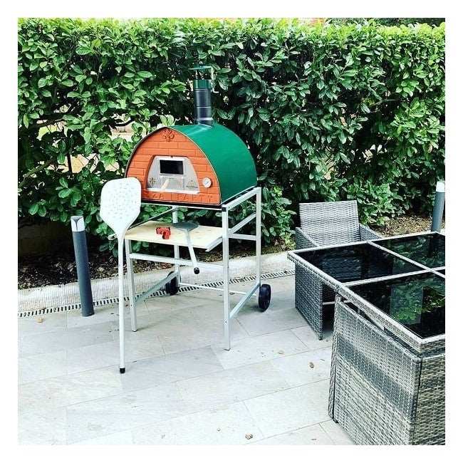 Pizza Party 70x70 Outdoor Wood-Fired Pizza Oven (Green)