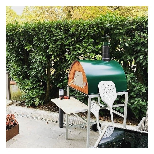 Pizza Party 70x70 Outdoor Wood-Fired Pizza Oven (Green)