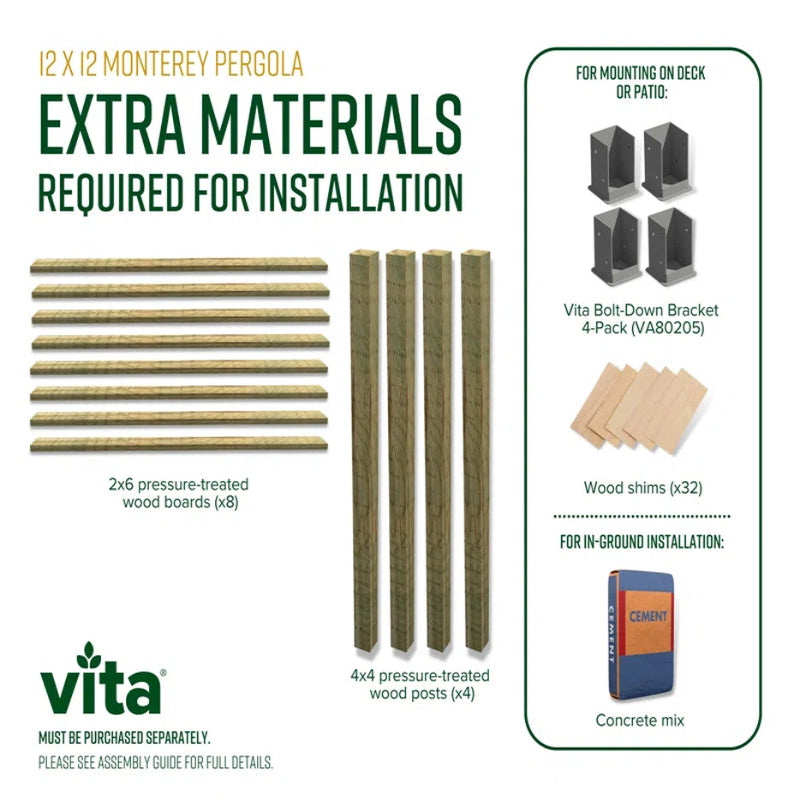 Coppell Vinyl Pergola