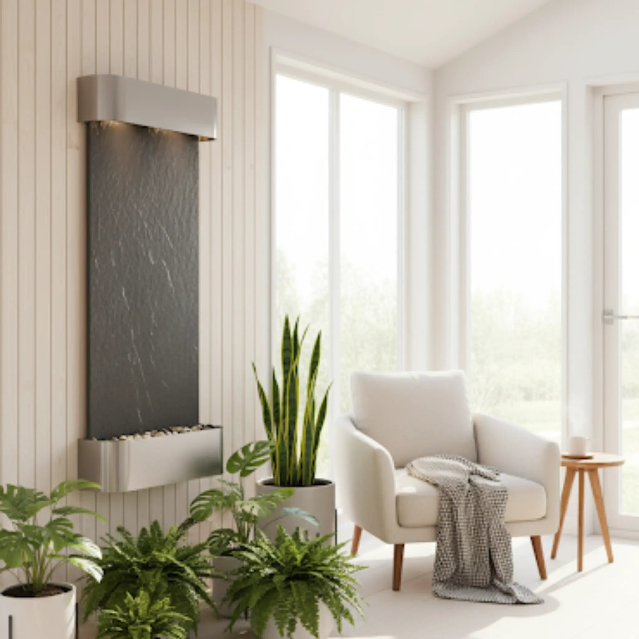 Adagio Aspen Falls Wall Mounted Water Feature (50” x 54” x 6”)