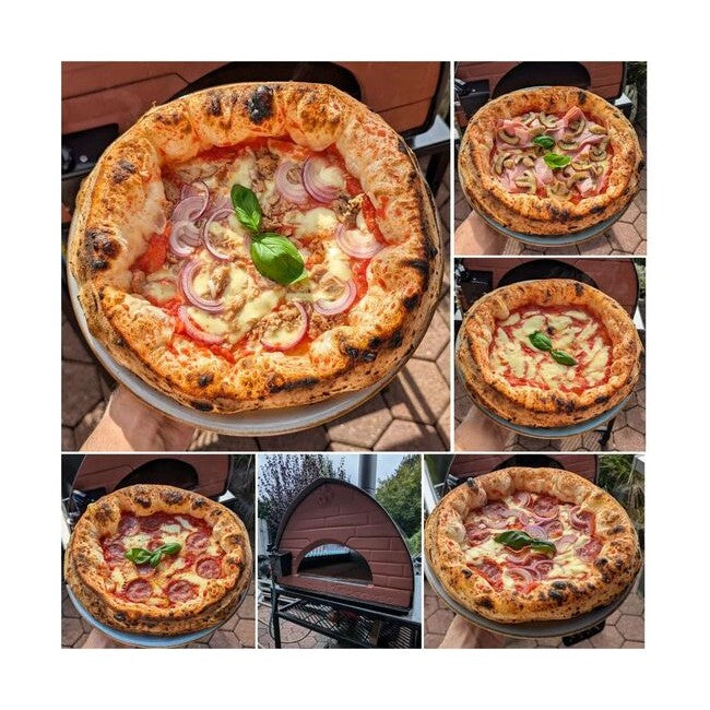 Pizza Party Bollore Outdoor Dual Fuel Gas Pizza Oven (Gold)