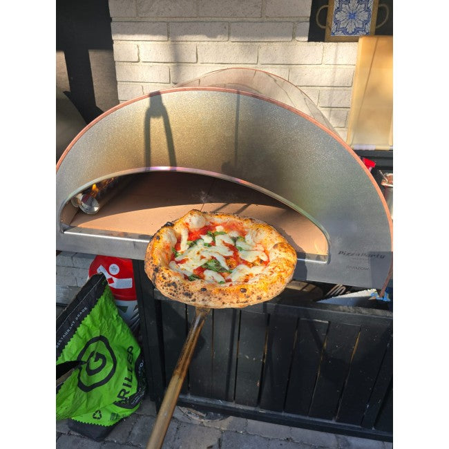 Pizza Party Ispirazione Big Outdoor Gas Pizza Oven (Antique Copper) & Cover