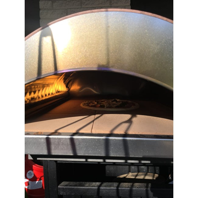 Pizza Party Ispirazione Big Outdoor Gas Pizza Oven (Antique Copper) & Cover