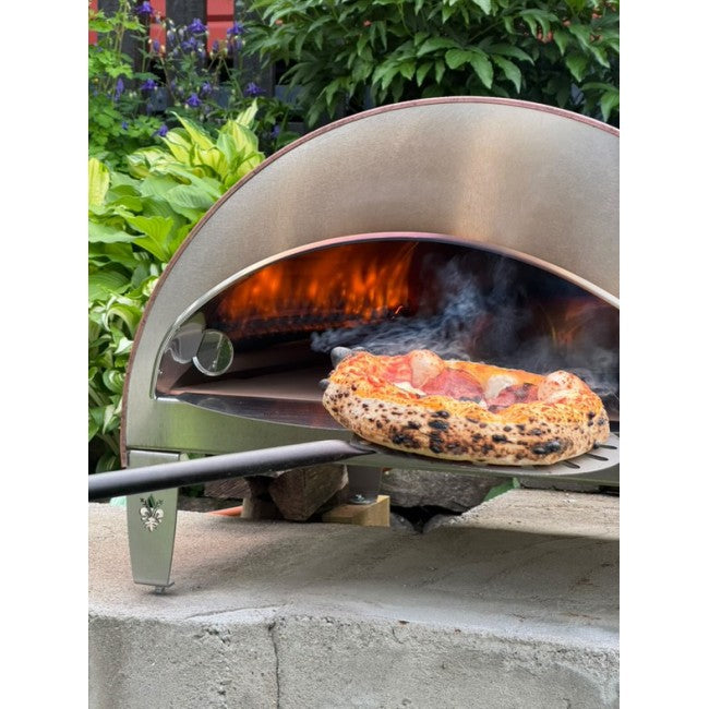 Pizza Party Ispirazione Big Outdoor Gas Pizza Oven (Antique Copper) & Cover