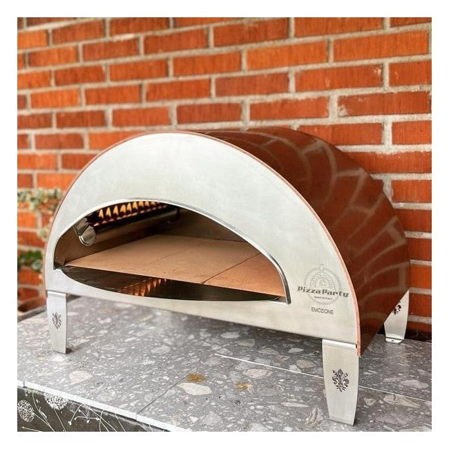 Pizza Party Emozione Outdoor Natural Gas Pizza Oven (Antique Copper)