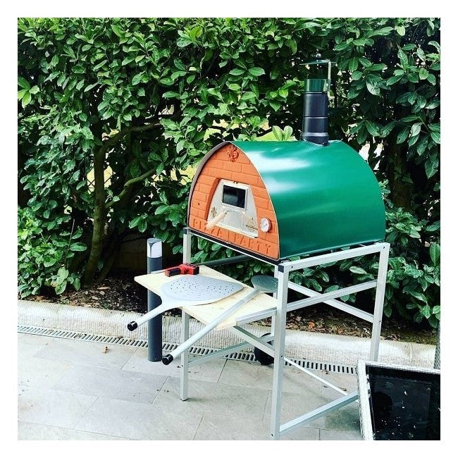 Pizza Party 70x70 Outdoor Wood-Fired Pizza Oven (Green)