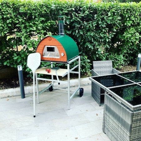 Pizza Party 70x70 Outdoor Wood-Fired Pizza Oven (Green)