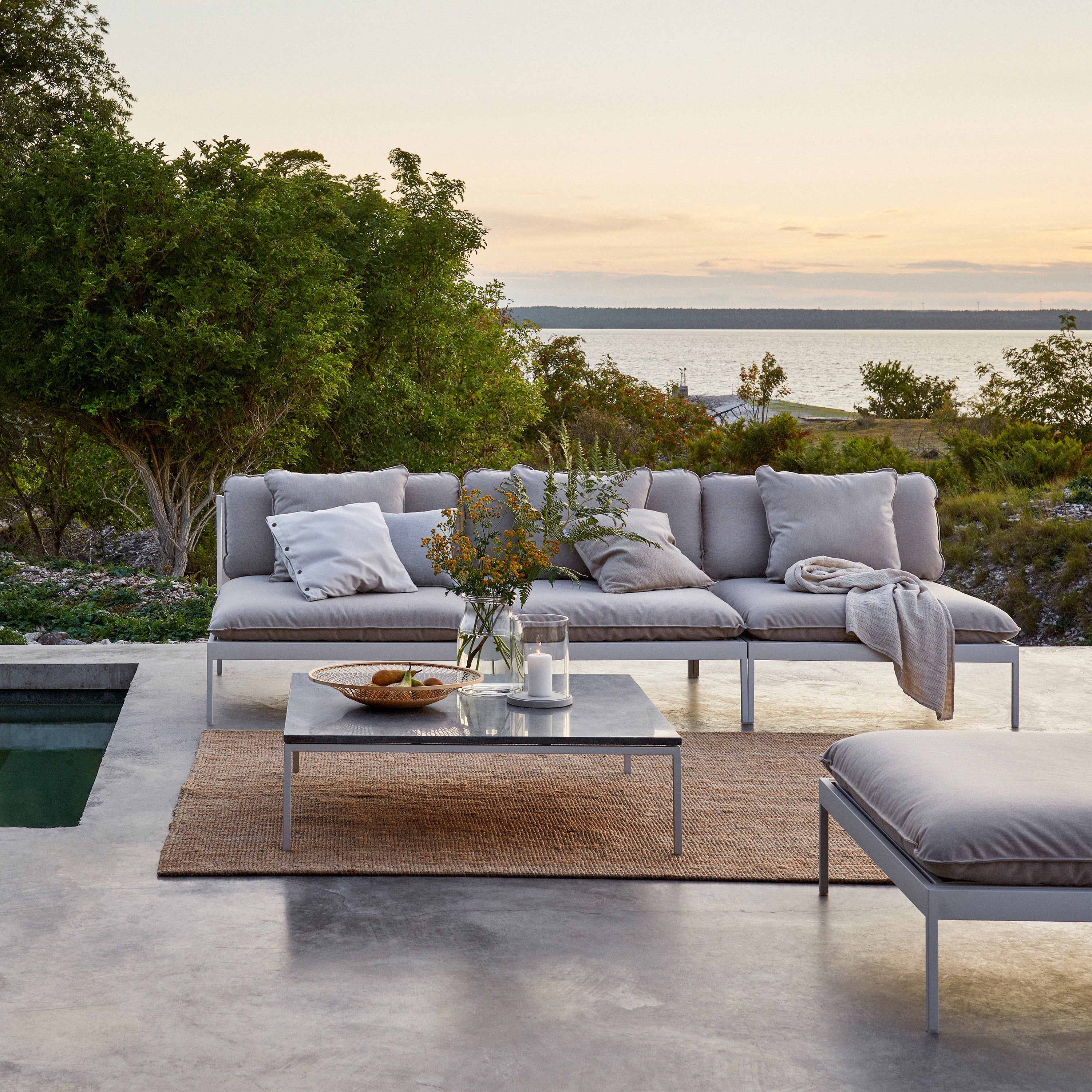 Skargaarden Bonan Lounge End Outdoor Ottoman