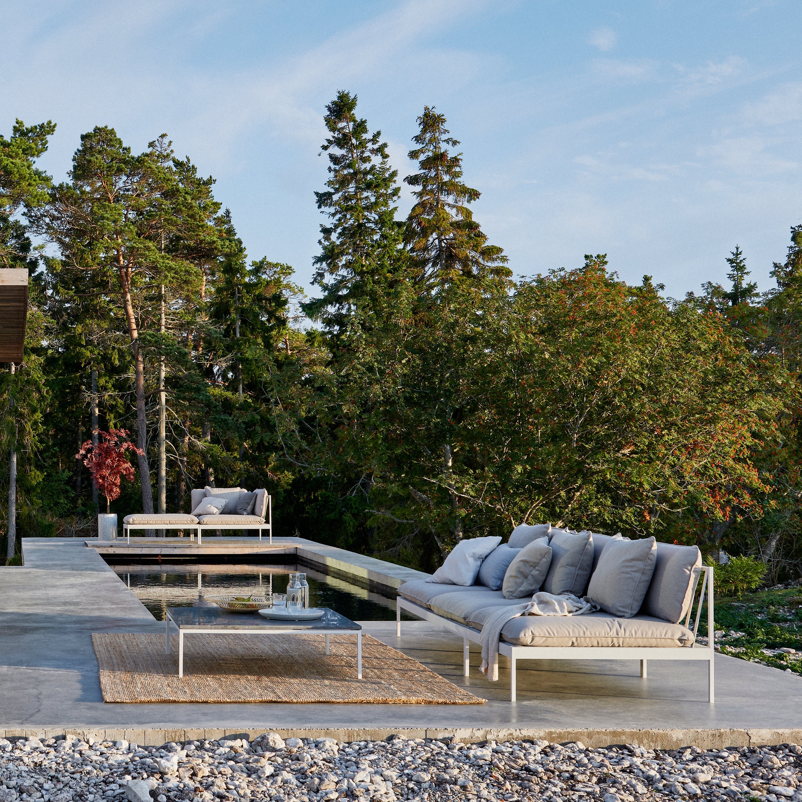 Skargaarden Bonan Lounge End Outdoor Ottoman