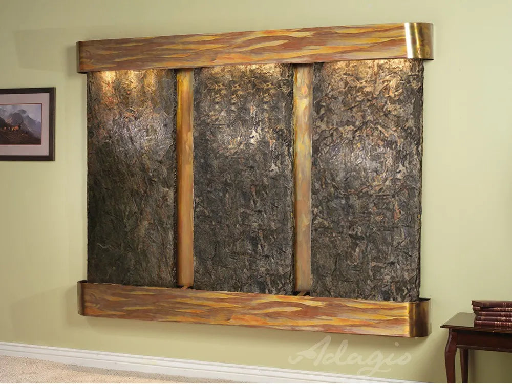 Adagio Deep Creek Falls Wall Mounted Water Feature (91” x 69” x 6”)